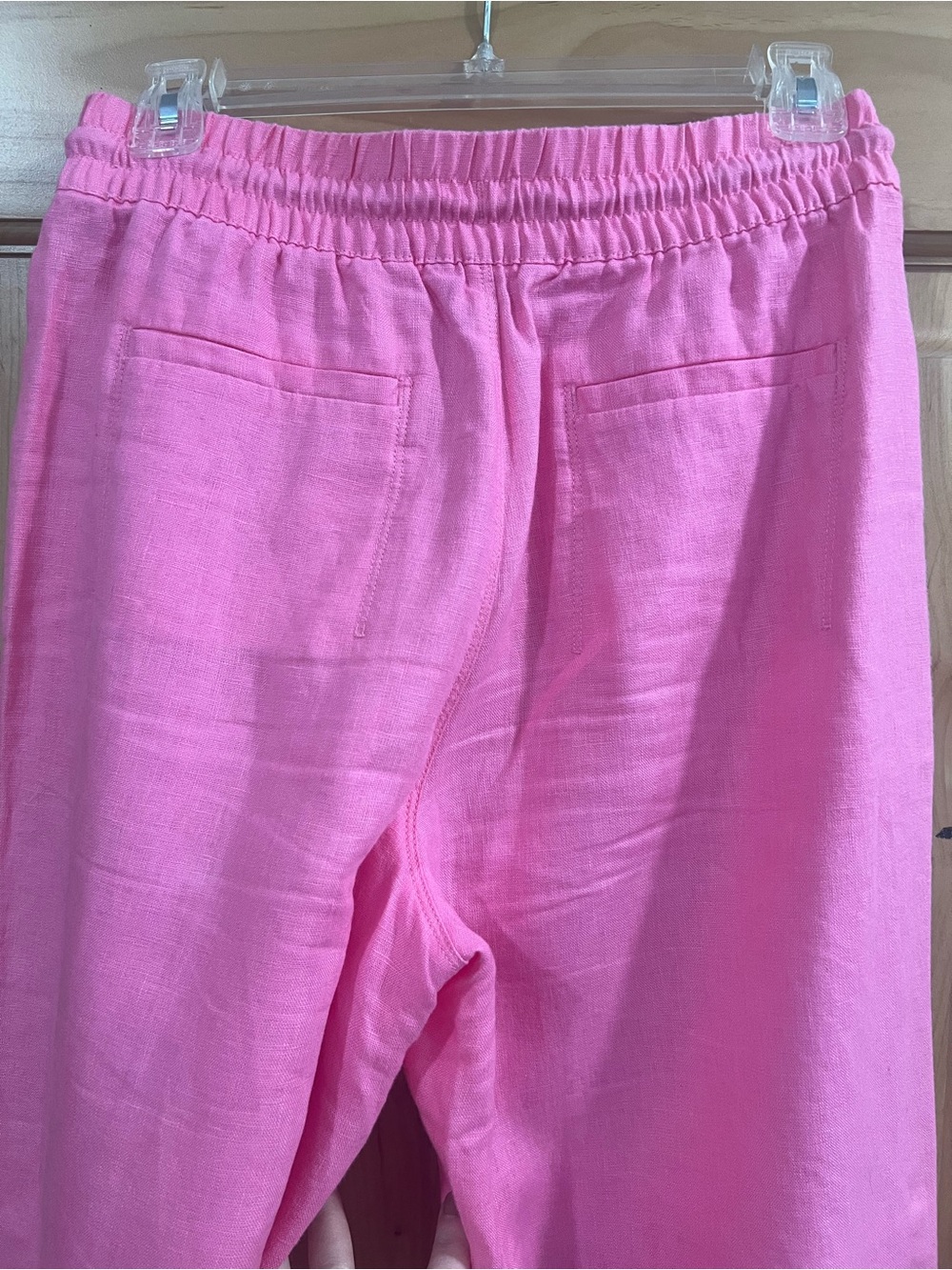 Athleta Retreat Wide Leg Linen Pant XS Pink - Picture 8 of 9